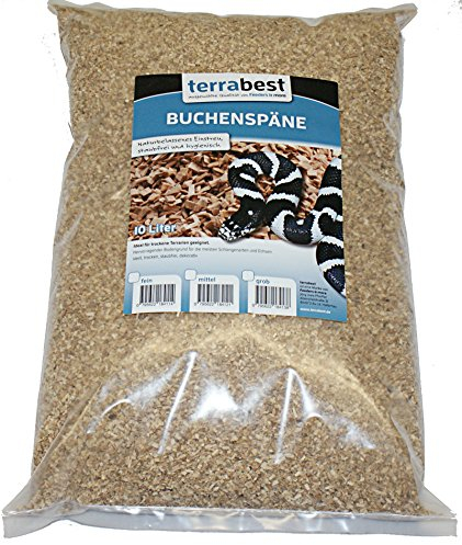 Buchenspäne fein 1-3 mm 20 Liter Buchenhack Bodengrund Einstreu Terrarium
