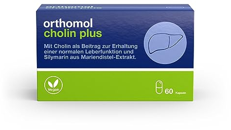 Orthomol Cholin Plus - zur Erhaltung einer normalen Leberfunktion - mit Silymarin aus Mariendistel-Extrakt, 30 St. Tagesportionen