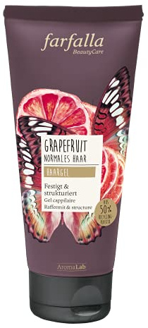 farfalla Grapefruit Haargel - mit natürlichem ätherischem Öl - 100% zertifizierte Naturkosmetik (1x100ml)