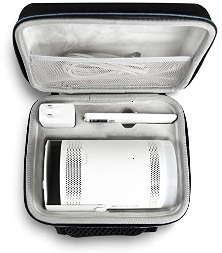 XINGFUDAO Projector Case Compatible with Samsung Freestyle & Freestyle 2nd Gen - Hard EVA Portable Storage - Black