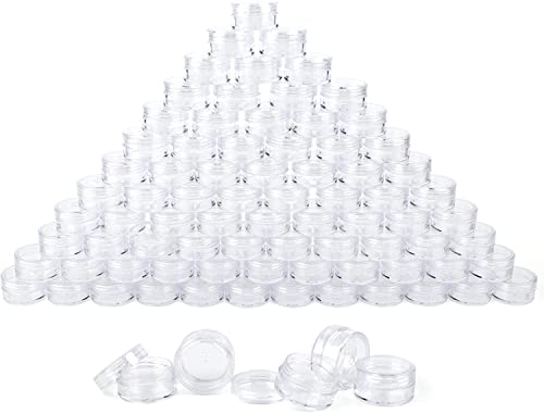 80 Stück Leer Transparent Kosmetik Dosen Set Cremedose Leerdosen Reise Probenbehälter Kosmetikbehälter mit Deckel