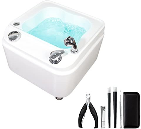 Massaggiatore Piedi Massaggio Piedi Función Calefacción De Agua Con Puntos De Acupresión Tienda De Masajes, Salón De Belleza Familia Baño Con Burbujas De Pies Pediluvio SPA ( Size : Bath+pedicure )
