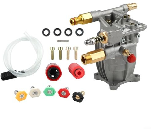 Bulevisiter Pompe de nettoyeur haute pression horizontale de qualité professionnelle, carter d'entretien, pompe à pression de démarrage à froid avec système de double joint, pièces d'équipement