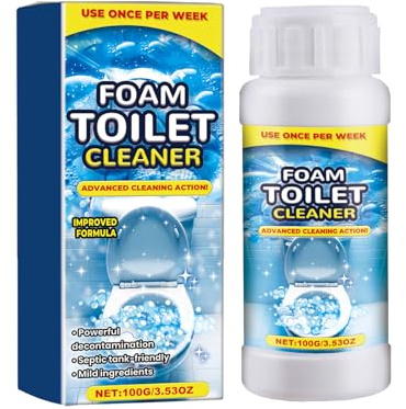 Stubborn Stains Cleaner, Bathroom Descaler spray, toalettrengörare extremt stark, fet toilet Cleaner Klorrengörare Extra stark, rengöringsmedel för badrum, 100 g