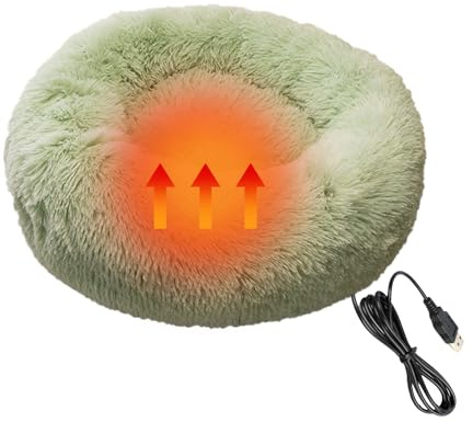 Almohadilla térmica para Perros, Cama eléctrica con calefacción para Gatos | Suministros de Almohadilla térmica Suave y Lavable para Perros pequeños, Cachorros, Animales, durmiendo, Invierno