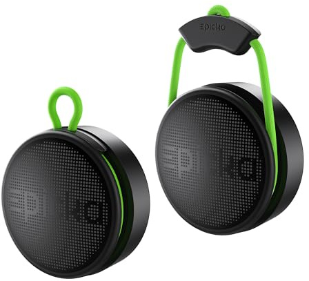 Epicka Tracker Tags with Adjustable Strap, 2-Year Battery, 2 Pack, Black