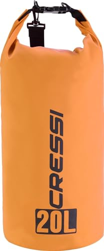 CRESSI Dry Bag Zaino Impermeabile in Resistente PVC con Chiusura Roll-Top, Tracolla e Zip, Ideale per Spiaggia, Immersioni, Snorkeling, Viaggi e Sport Acquatici