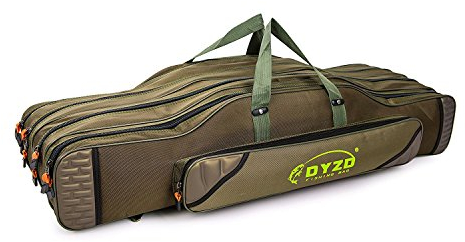 TentHome Allround Rutentasche Rutenfutteral Angeltasche Anglertasche Angelkoffer 2-4 Fächer Verschiedene Längen 100cm, 4 Kammer