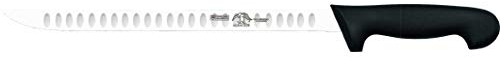 Sonpó Online - Cuchillo Jamonero Alveolado Profesional, de 30 cm y hoja de acero inoxidable molibdeno vanadio alveolado, mango de polipropileno