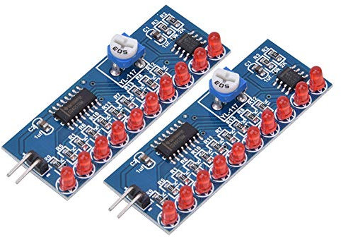 2 Pz NE555 + CD4017 LED Chaser Water Flowing Light Module Kit fai te Circuito elettronico, composto circuito di generazione orologio e circuito contatore decimale