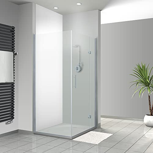 WANDFREUDE individuelle Duschrückwand Aluverbundplatte auf Maß (1 Stück - Weiss - Seidenmatt) – Dusche Wandverkleidung Duschwandverkleidung Duschrückwände