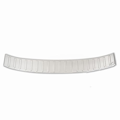 J&J AUTOMOTIVE Protezione Paraurti Posteriore per Volkswagen Passat B6 Break 2005-2012, su Misura, Salvabordo di Carico Antigraffio, Cromata
