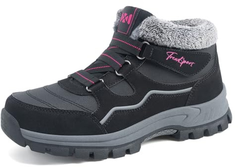 Moudn Winter Bottes de Neige Femme Confortable AntidéRapant Fourrure Chaudes Randonnée Bottes De Hiver Chaussures De Trekking Sports