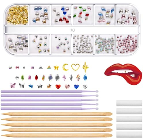 Kit di gioielli per denti Kit di gioielli in cristallo per denti Kit di gioielli alla moda Gioielli di cristallo artificiale Decorazione del dente per denti riflettenti