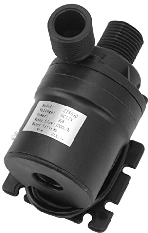 Generic Pompa Acqua Senza Spazzole Silenziosa 30 W Altezza di Sollevamento 8 M per Sistemi Idroponici per Piscine, Pompa Acqua Sommergibile con Portata 1000 L/H