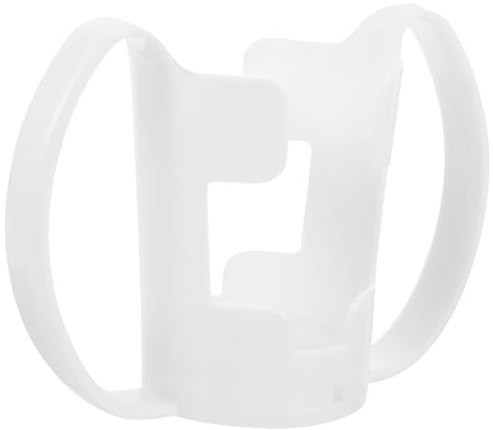 HOMSFOU Porte-gobelet Facile à Boire Design Stable Incliné en Plastique Blanc pour Tasse de Boisson Adapté aux Personnes Âgées et Incontinentes Restaurant