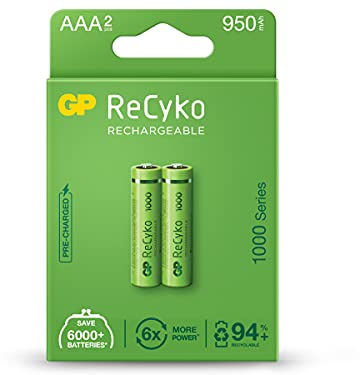 Gp Batteries (Aaa, Micro, Hr 03, Nimh, 1.2V, 950 mAh)