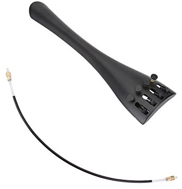 Dilwe Cello bakstycke, aluminiumlegering bakstycke med Tailgut musikinstrument tillbehör lämplig för 3/4 4/4 cello