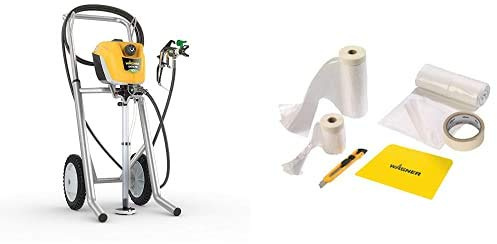 WAGNER Airless Pistolet Peinture Control Pro 350 M pour Peintures Murales, Laques et Lasures, protection du Bois et Anti-Corrosion, 15 m² en 2 min + Kit Extra Premium, 2316444