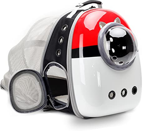 Back Expandable Cat Carrier Backpack, Backpack for Cats Kitten Small Puppy, Airline Approved Cat Bubble Backpack, Space Capsule Astronaut Carrier