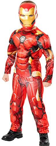 Marvel Boys Fancy Dress Iron Man Red 9-10 Years