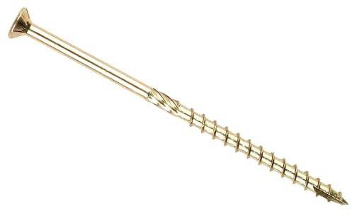 Tornillo de construcción de madera Torx de 8 mm x 200 mm (80 mm) con cabeza plana de alto rendimiento (20 unidades)