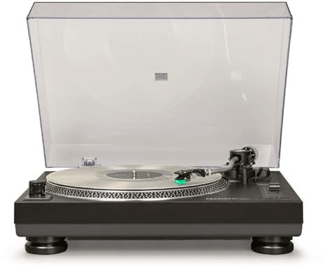 Crosley C100BT Turntable Record Player - 2-Speed Vinyl Player, Home Turntables for Vinyl Records, Bluetooth Out Record Players, Built in Pre-Amp, Audio-Technica Cartridge, Black