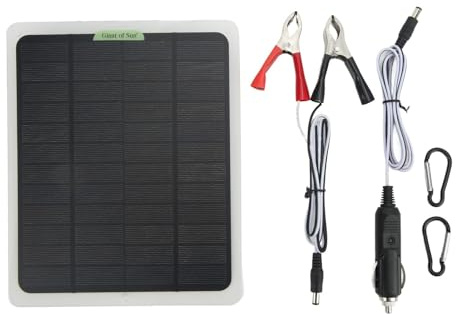 Solcellsladdare för bil, 20 W, 12 V, solpanel, solcellsladdare, nödströmförsörjning, dubbel USB-utgång, batteriunderhållsanordning för