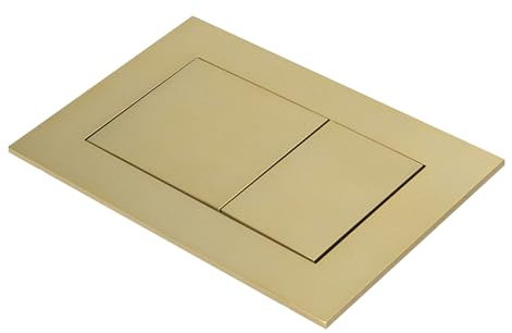 Betätigungsplatte Drückerplatte WC spülkasten Ersatzteile Kompatibel Mit TECE, Betätigungsplatte für 2-Mengen Spülung (Gold)