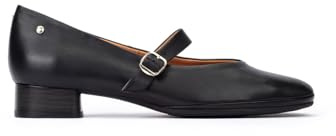 Pikolinos Ubeda Zapatos Tacón Mujer | en Cuero | Horma Amplia | Negro