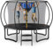 MERACH Trampolin Outdoor 305cm/366cm/427cm/488cm, Trampolin Sicherheitsnetz und Basketball, MaxLoad 330 lb Bodentrampolin Outdoor Gartentrampolin