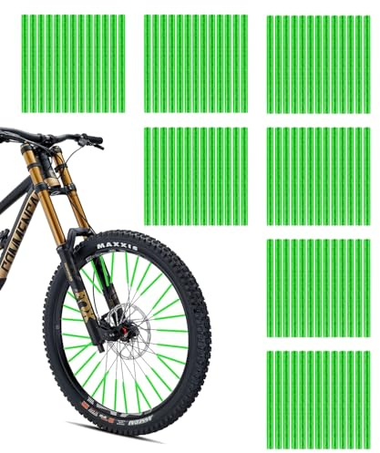 SUCCEFORT Lot de 84 réflecteurs de rayons multicolores pour vélo, visibilité à 360°, 7 couleurs, montage et démontage faciles pour vélo à rayons