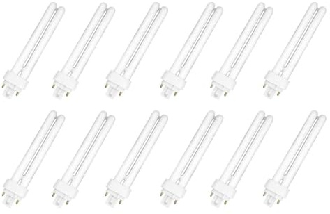Orion91 ORION91oficial® - Pack x 6 Bombillas de Bajo Consumo, T4 PL 2 Tubos, G24D-3 (2 Pin), 26W Equivalente a 120W, 1456 lúmenes, 2700K, Luz Blanco -Pack x6