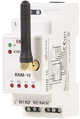 EXTA Free Funkschalter Funksender Funk Lichtschalter Funktaster 4 Kanäle Wandschalter Beleuchtung Fensterrollläden Klingel Smart Home RNM-10