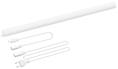 ENUOTEK Luz Barra Tubo de Regleta Tira LED 8W para Bajo Mueble Armario de Cocina 573MM Longitud de Lampara Luz Neutra 4000K Lot de 1 Lampara