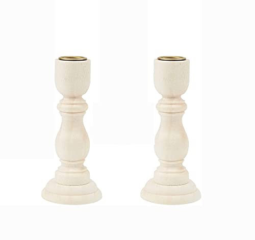Shiwaki 12,5x6x2cm Portacandele in Legno Portacandele Antico Portacandele Artigianale Vintage Portacandele Marrone per Tavolo da Pranzo Ornamenti da Chiesa - Stile in Legno Naturale
