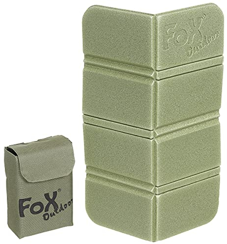 Fox Outdoor Thermositzkissen, faltbar mit Molle-Tasche (Oliv)