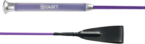 Peitsche, Pferdepeitsche, 26-Zoll-Reitpeitsche Start Gell Springpeitsche (65 cm, Violett)