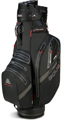 Big Max Aqua Silencio 4 (Black) Cartbag - Wasserabweisende Golftasche