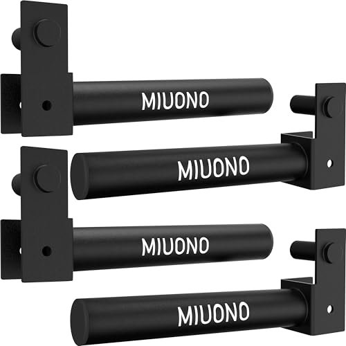 MIUONO Soporte para placas de peso, almacenamiento para discos de peso para accesorios de rack de potencia de 2 x 2, versión extendida para colgar más placas de peso de 2 pulgadas (2 pares)