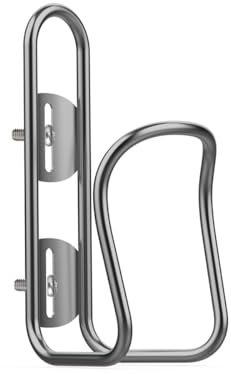 Raw Polished Titanium Tube Ultra Light Water Bottle Cage With Free M5 Ti Bolts bike bottle holder