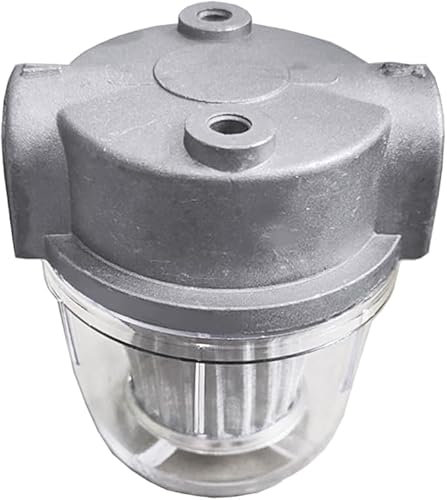 Termobrico Filtro carburante in linea per bruciatore diesel, filtro olio di ricambio, diametro a 3 punti con carta trasparente, protezione dei sistemi di riscaldamento del serbatoio caldaia
