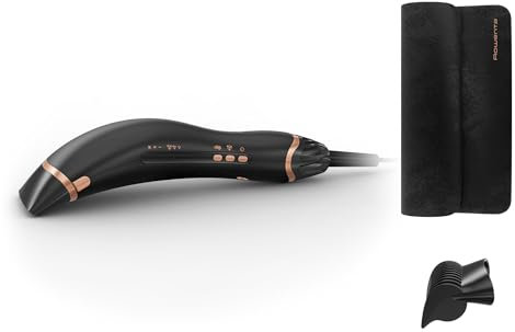 Rowenta Air Motion - Secador alisador de pelo con efecto Coanda, diseño ergonómico y ligero, motor de alta velocidad, aire frío, incluye neceser, CF8C20E0
