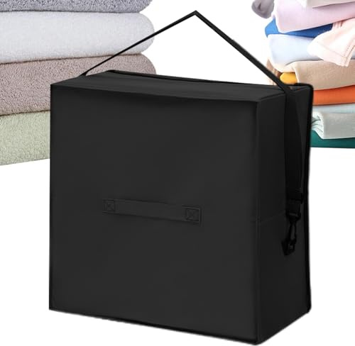 Gvblkq Organizador de sombreros para armario, organizador de almacenamiento de sombreros de ala ancha, caja de almacenamiento apilable con tapa a prueba de polvo para el hogar, al aire libre, armario