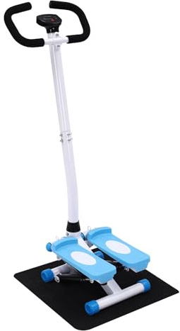 Mini stepper para el hogar, con banda de resistencia, swing hacia arriba y hacia abajo con cuerdas de potencia, capacidad de carga de 330,69 libras, para el entrenamiento diario. Adecuado para uso en