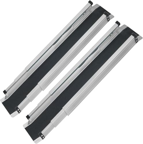 DMI Ramps For Wheelchairs For Home | 600 lb capacity | Adjustable Portable Wheelchair Ramp 3-5 Ft Long 4.5 In Wide | 2 Wheelchair Ramps For Home Steps | Handicap Ramp | Temporary Ramp Over Stairs