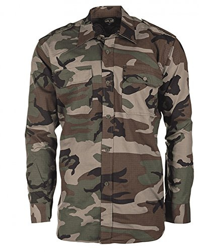 Mil-Tec Ripstop Woodland - Camicetta Unisex