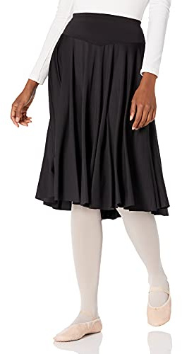 Mirella Womens Mirella woknee length circle skirt, Black, Small