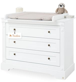 Pinolino 133467B Emilia - Cómoda para cambiar pañales, color blanco