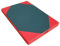 NiroSport Turnmatte Weichbodenmatte für Gymnastik & Yoga Sportmatte für Turnhallen Fitnessmatte aus abwaschbarem Kunstleder (100 x 70; Grün/Rot)